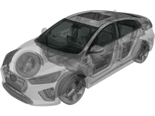 Hyundai Ioniq Hybrid (2019) 3D Model preview