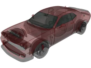 Dodge Challenger SRT Demon (2018) 3D Model preview