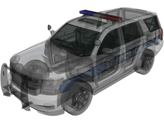 Chevrolet Tahoe Police (2016) 3D Model preview