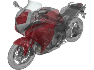 Honda VFR1200F (2015) 3D Model preview