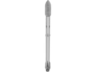 Spacex Falcon 9 3D Model preview