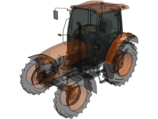 Kubota M7060 (2018) 3D Model preview