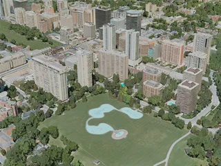 Toronto City, North, Canada (2020) 3D Model preview