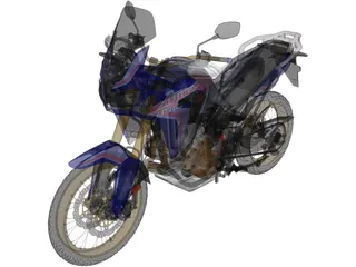 Honda CRF1000L Africa Twin Adventure Sports (2018) 3D Model preview