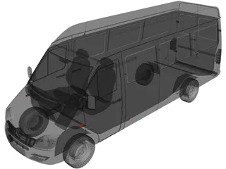 Mercedes-Benz Sprinter (2001) 3D Model preview