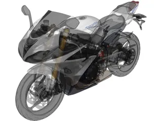 Triumph Daytona 675 (2014) 3D Model preview
