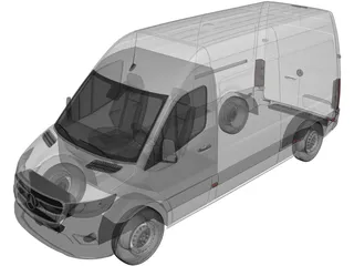 Mercedes-Benz Sprinter L2H2 (2020) 3D Model preview