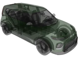 Kia Soul EX (2020) 3D Model preview