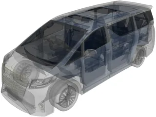 Toyota Alphard (2017) 3D Model preview