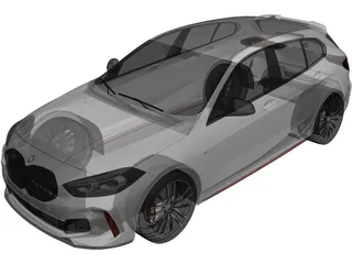 BMW 128ti 3D Model preview