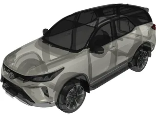 Toyota Fortuner (2020) 3D Model preview