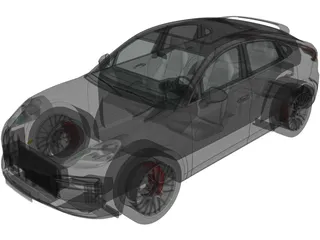 Porsche Cayenne Turbo Coupe (2020) 3D Model preview
