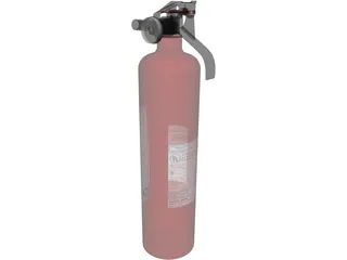 Fire Extinguisher 3D Model preview