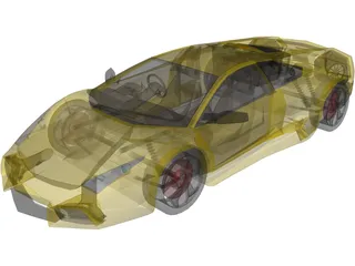 Lamborghini Reventon (2008) 3D Model preview