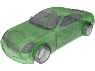 Infiniti G35 Coupe (2007) 3D Model preview