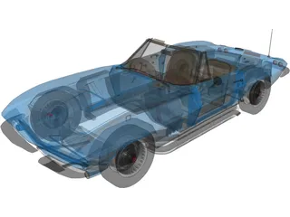 Chevrolet Corvette (1967) 3D Model preview