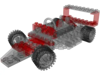 Lego Car 3D Model preview