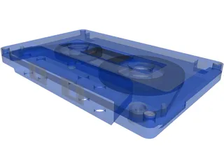 Audio Cassette Tape 3D Model preview