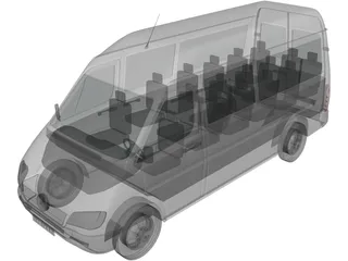 Mercedes-Benz Sprinter 3D Model preview