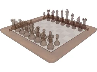 Chess Set 3D Model preview