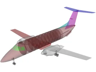 Embraer EMB 120 Brasilia 3D Model preview