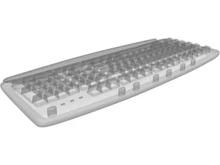 Computer Keyboard 3D Model preview