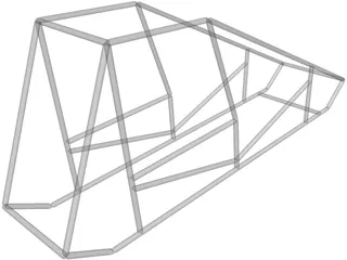 Sprint Car Chassis Base 3D Model preview