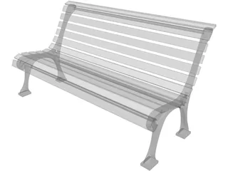 Bench 3D Model preview