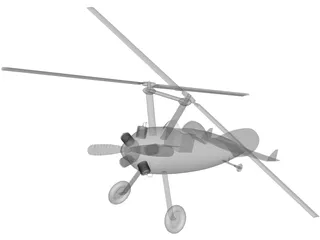 Autogyro Bushman 3D Model preview