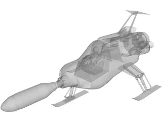 UFO Interceptor 3D Model preview