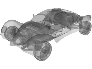 Beach Buggy 3D Model preview
