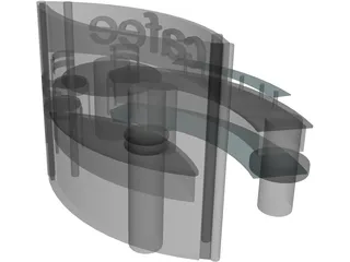 Cafee Corner 3D Model preview