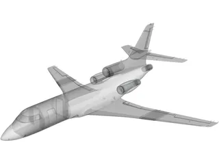 Dassault Falcon 50 3D Model preview