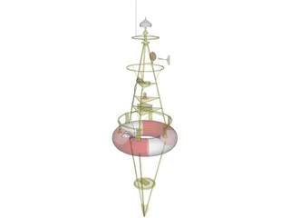Harbor Buoy 3D Model preview