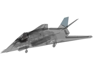F-117 3D Model preview