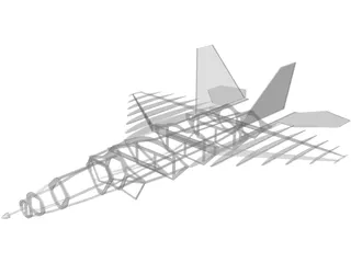 F-22 Raptor for Free Fly 3D Model preview