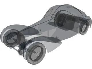 Bugatti Type 57 Atlantic Coupe (1934) 3D Model preview