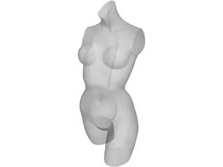 Woman Statue 3D Model preview