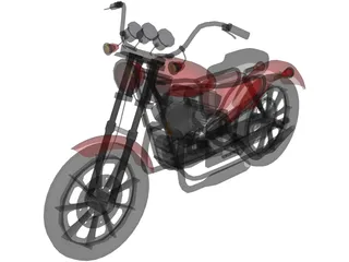 Harley-Davidson (1975) 3D Model preview