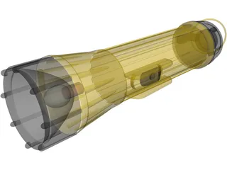 Flashlight 3D Model preview