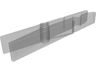 Clothes Pin 3D Model preview