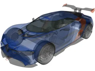 Renault Alpine A110-50 (2012) 3D Model preview