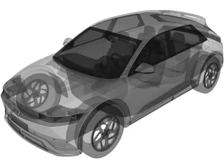 Hyundai iONIQ 5 (2021) 3D Model preview