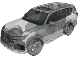 Lexus LX600 (2021) 3D Model preview