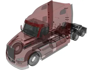 Peterbilt 579 SleeperCab (2021) 3D Model preview