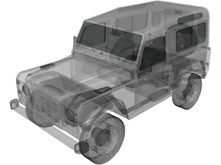 Land Rover Defender 90 (2011) 3D Model preview