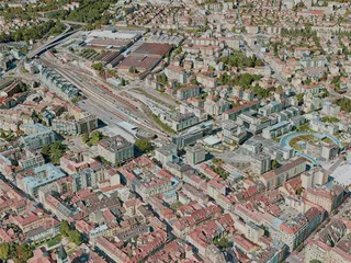 Annecy City, France (2021) 3D Model preview