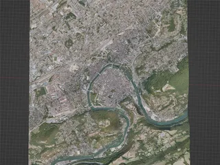 Besancon City, France (2021) 3D Model preview