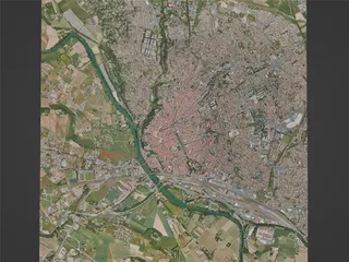 Beziers City, France (2021) 3D Model preview