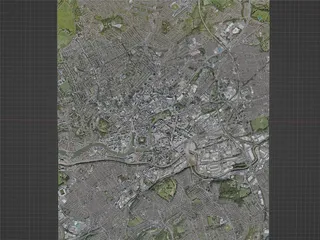 Bristol City, UK (2021) 3D Model preview